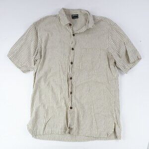 GANESH HIMAL Shirt Hand Made in Nepal *Mint* Men's Size XL 100% WOOL Striped